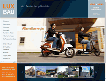Tablet Screenshot of luxbau.at